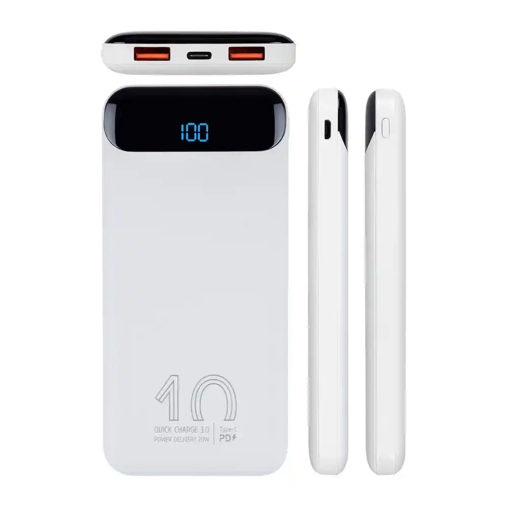 Power Bank RIVACASE VA 2540 10000mAh/beli, fast charger 20W Slika 2