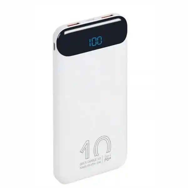 Power Bank RIVACASE VA 2540 10000mAh/beli, fast charger 20W Slika 1