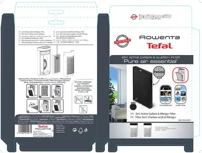 Filter XD6220 za prečišćivač Rowenta Slika 2
