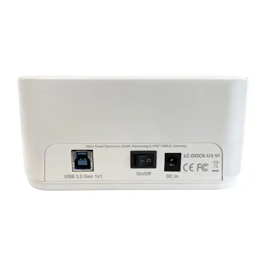 HDD Docking station USB 3.2 2xSSD/HDD LC-DOCK-U3-VI Beli Slika 3