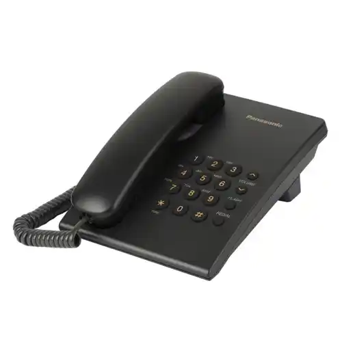 Stoni telefon Panasonic KX-TS500FXB Crni Slika 1