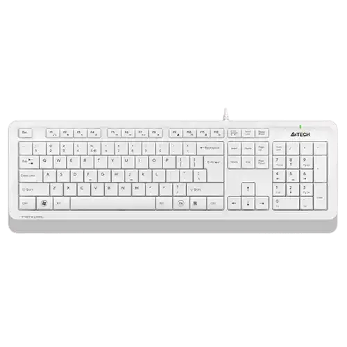 Tastatura A4 Tech FK10 Bela US Slika 1