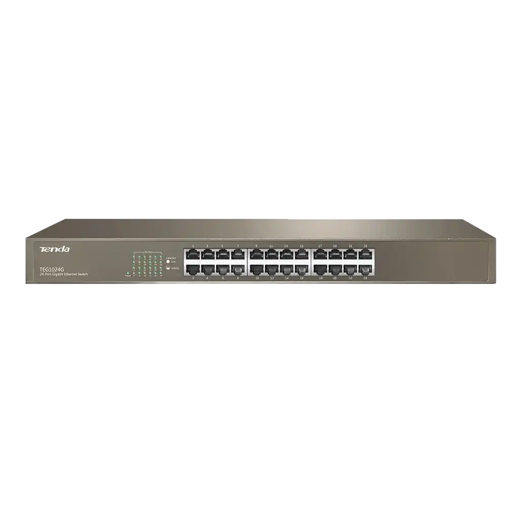 Svič 10/100/1000 24-port Tenda TEG1024G Rackmount Metal Case Slika 1