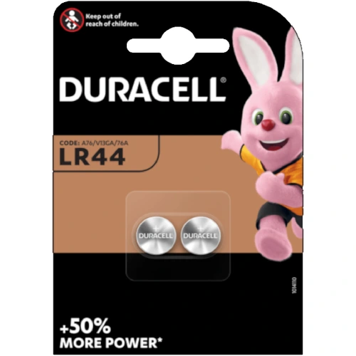 Baterija Duracell alkalna LR44 HSDC (pak 2 kom) Slika 1