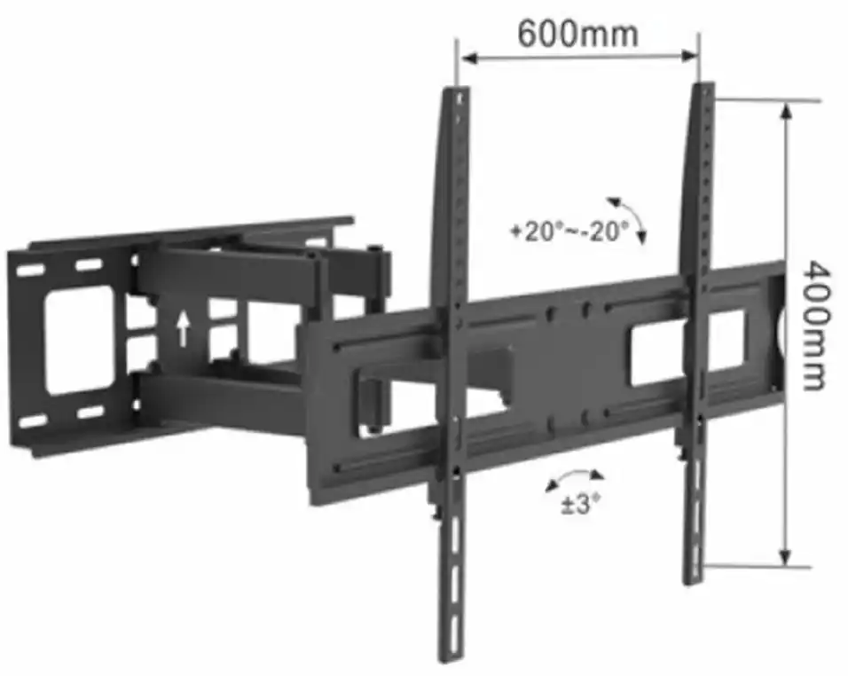 Nosač za TV Linkom 37-75/max vesa 600x400/50kg/zglobni - Image 1